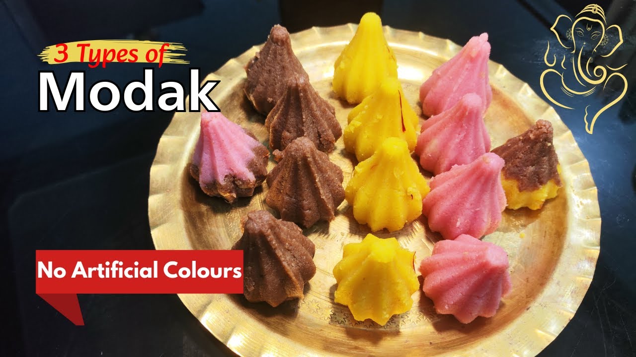 Modak Recipe | No Food Colors❌ | Natural Colour Modak | Ganapati Special