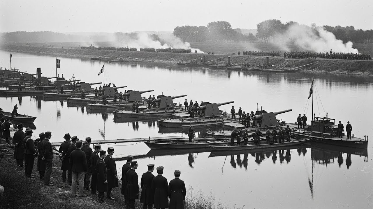 Als sie die preußische Flussbatterie sahen, lachten die Franzosen, ohne den Angriff zu sehen