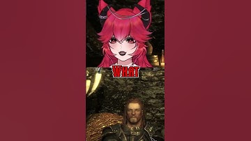 VTuber gets JUMPSCARED in Skyrim!  #envtuber #vtuber #vtuberclips