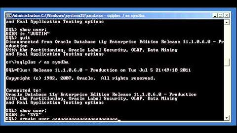 Oracle DBA Justin - How to create a basic user account in an Oracle database