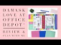 DAMASK LOVE PLANNER COLLECTION at Office Depot® REVIEW & PLAN WITH ME