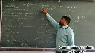 Continuous Random Variable Example (Probability)