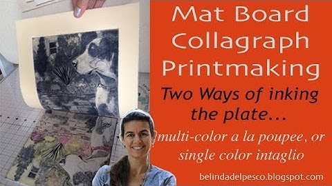 How To Print a Collagraph in the A La Poupée method for a Full-color Intaglio Print