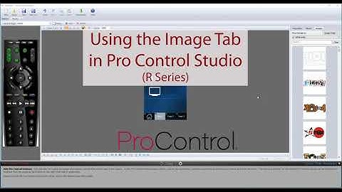 Pro Control R Series - Using the Image Tab in Pro Control Studio