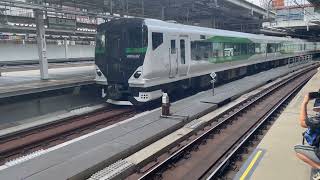 E257系5500番台OM54編成回送到着 品川駅