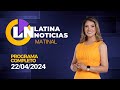 Latina en vivo edicin matinal  lunes 22 de abril de 2024