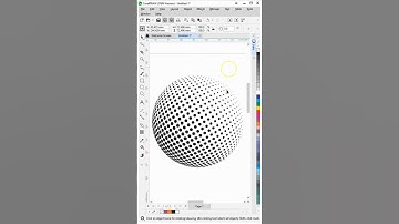 3D Halftone Dot Sphere Design in CorelDRAW | Easy Step-by-Step Tutorial