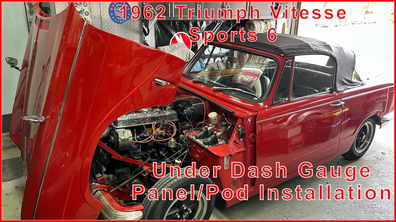 1962 Triumph Vitesse Sports 6, Under Dash Gauge Panel/Pod Installation