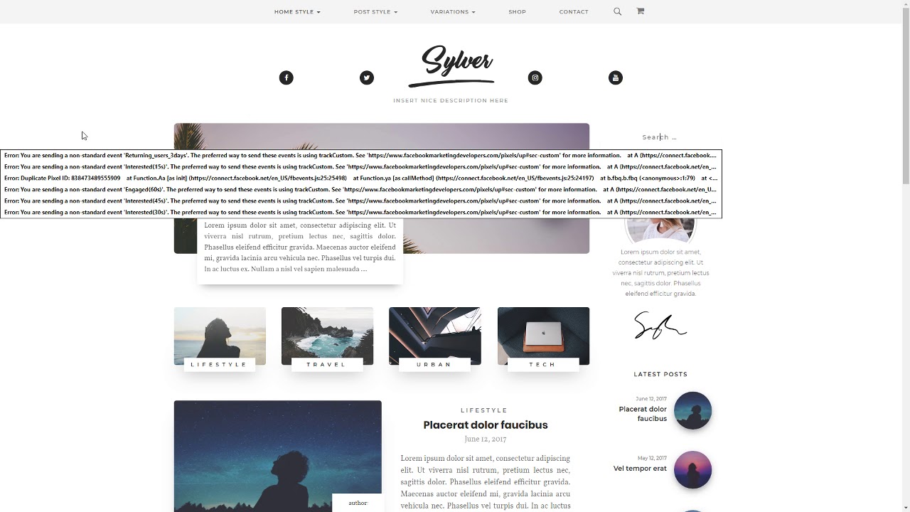 Sylver - Responsive WordPress Blog Theme Linton Ryan - YouTube