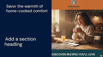 Dishcovery App – Plan, Cook & Explore Recipes from Around the World!