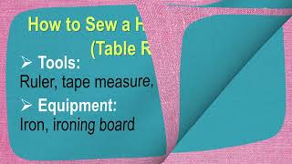 Q2 HE WEEK 5   L1 SEWING HOUSEHOLD LINENS TABLE RUNNER