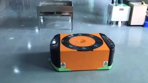 How AGV operate by QR Code transferring tray or pallet from location to other correctly landing?