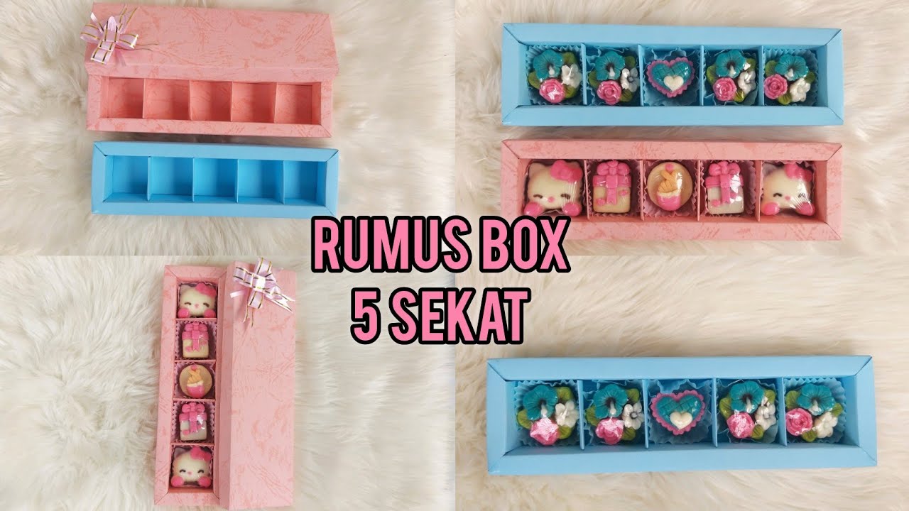RUMUS BOX 5 SEKAT DIAMETER 3,5CM || KALAU BISA BUAT SENDIRI KENAPA HARUS BELI😍😍 @Husnahcokelat