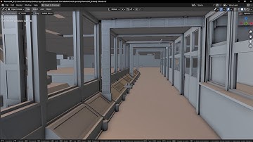 Lab section security system - Blender VR spacecraft spaceship game map space travel engineer