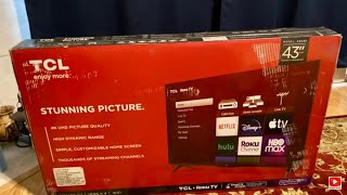 Tcl 43 4K Roku Tv Unboxing And Overview
