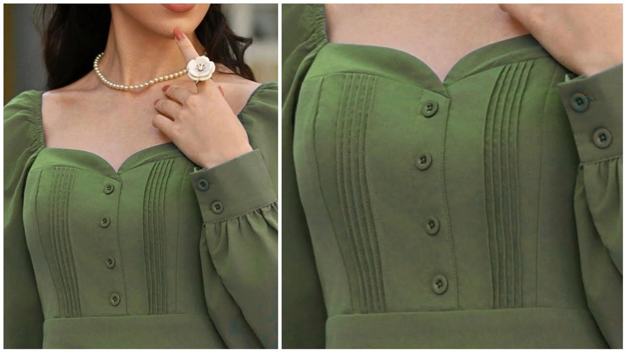 خياطة وتفصيل فستان صيفي روعه/ أحدث موديلات هذا العام 