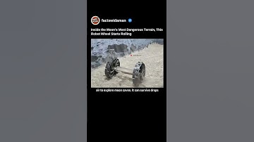 Inside the Moon’s Most Dangerous Terrain, This Robot Wheel Starts Rolling #robot #shorts