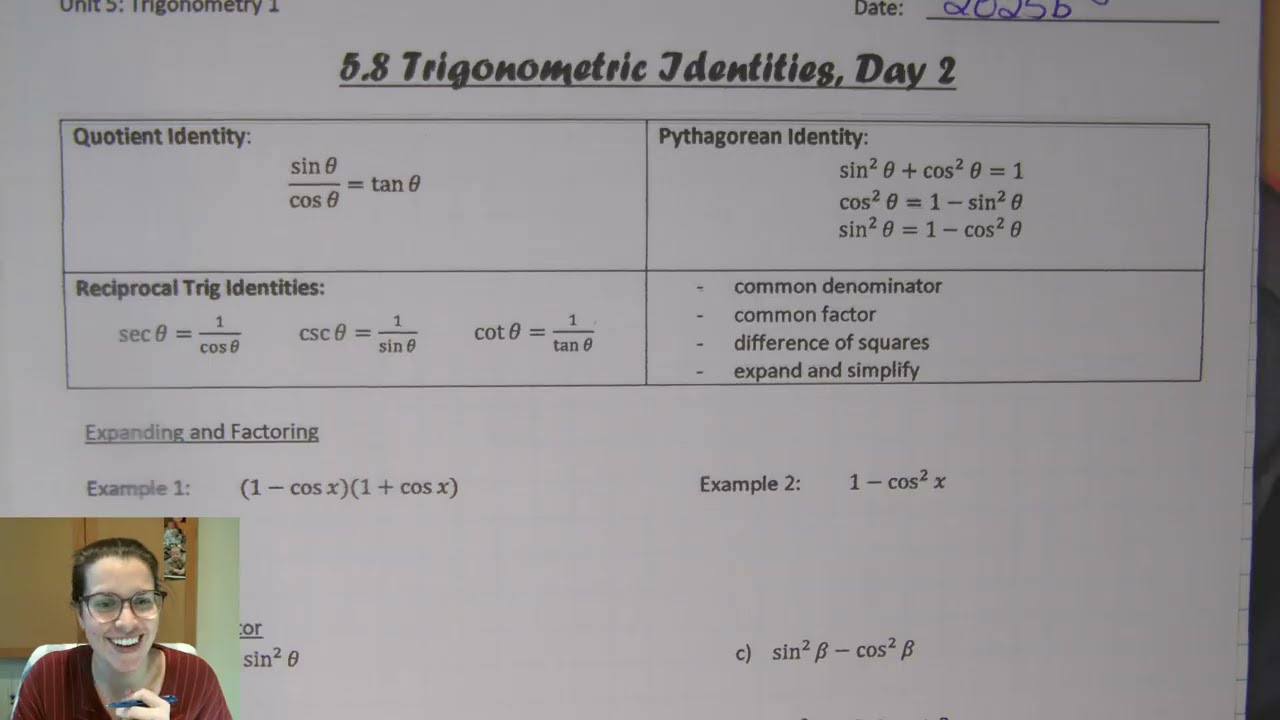 5.8 Trig Identities Day 2