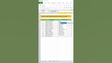 How to add Hyphen between words in Excel💯💫 #exceltips #exceltricks