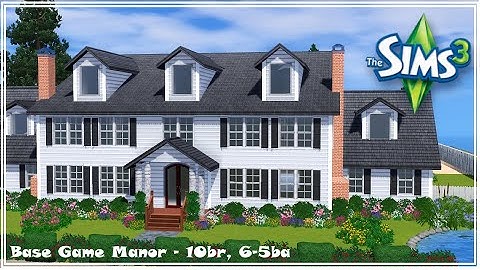 Base Game Manor || The Sims 3: Speed Build ||
