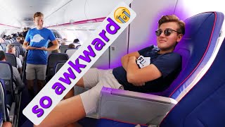 REVEALING MY MERCH on a plane *embarrassing*