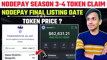 Nodepay Season 3 Season 4 Season 5 Token Claim 🔥 Nodepay New Update Today | Nodepay Token Withdrawal