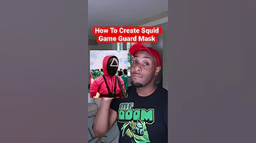How To Create Squid Game Guard Mask Craft Shorts Squidgame 