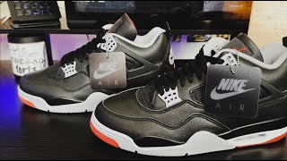 Air Jordan 4 Bred Reimagined UA vs Retail - Wow! #jordan4bred #retro