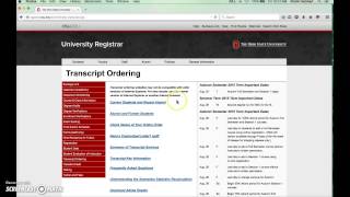 Ordering Official Transcripts