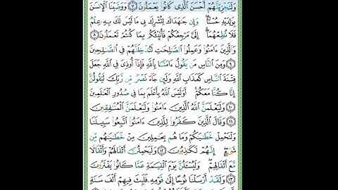 #سورة العنكبوت #تلاوة الآنسة سمية #الآية7#قليل دائم خير