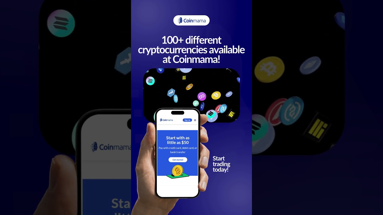 100+ different cryptocurrencies available at Coinmama!