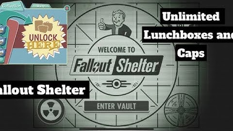 FALLOUT SHELTER || UNLIMITED CAPS AND LUNCHBOXES || WORKS ON IOS AND ANDROID || SUPER EASY