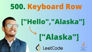 500. Keyboard Row || Java || Leetcode || Hindi screenshot 3