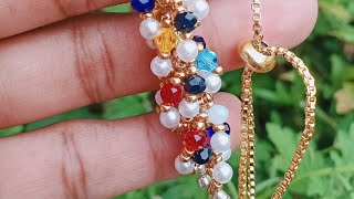 How to make a twisted bracelet at home#beadingtutorials #diy #fashionaccessories #rising_star_rr