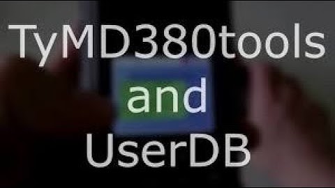Easiest TYT MD-380/390 custom firmware and UserDB