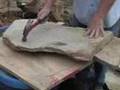 Hardscape Materials Inc. Cutting And Trimming Flagstone Hardscape Materials Inc. Cutting And Trimming Flagstone