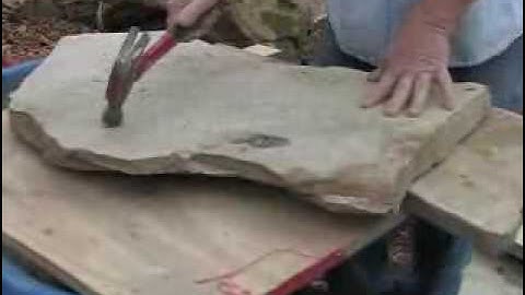 Hardscape Materials Inc. Cutting And Trimming Flagstone