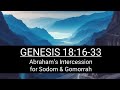 Abrahams intercession for sodom  gomorrah