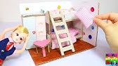 ダンボールを使ったドールハウスの作り方 １階部分 How To Make A Dollhouse Using Corrugated Cardboard The 1st Floor Part Youtube
