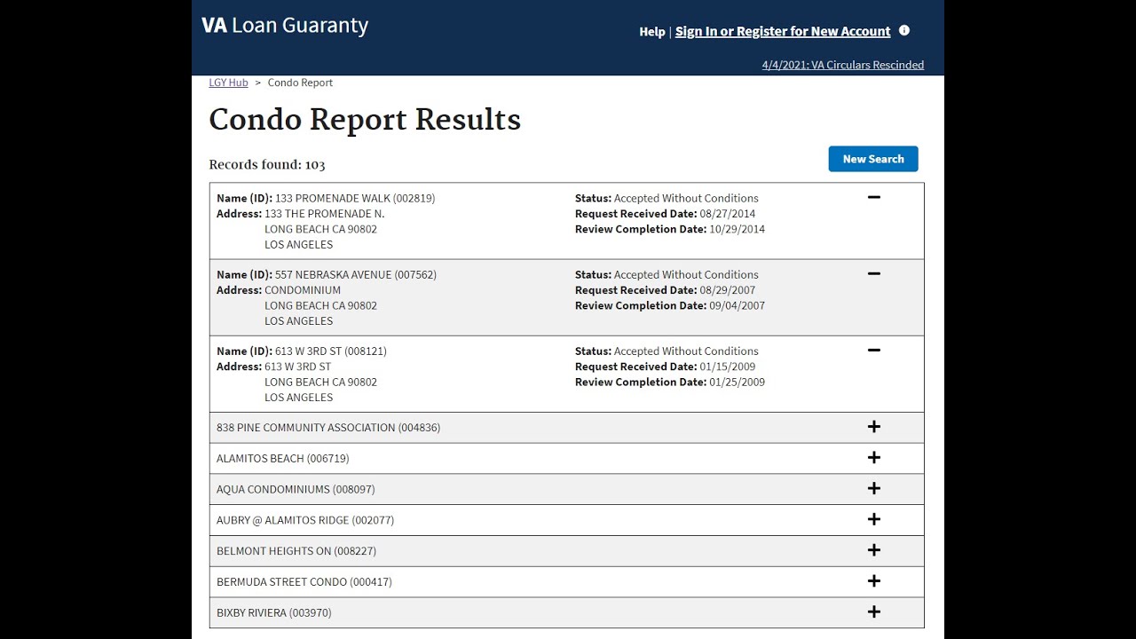 VA Approved Condo List YouTube