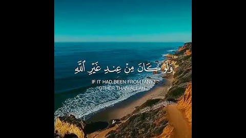 افلا يتدبرون القرآن 🌷 تلاوة خاشعة ومؤثرة من القرآن الكريم 💖 حالات واتس اب دينية قصيرة انستقرام