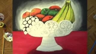fruit bowl painting