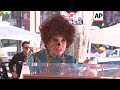 Italian actress Gina Lollobrigida receives a star on the Hollywood Walk of Fame