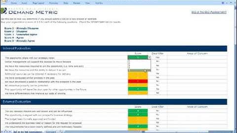 Bid No Bid Assessment