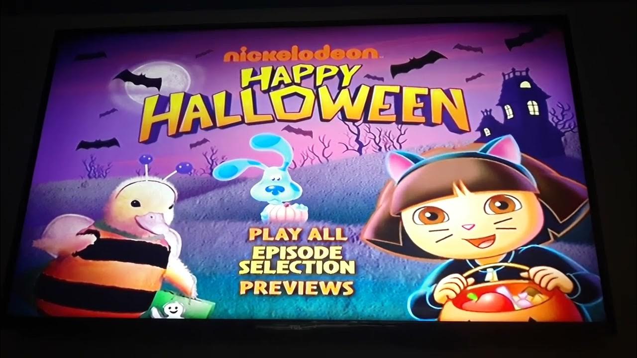 Nickelodeon Happy Halloween and Fantastic Fall Double DVD Menu