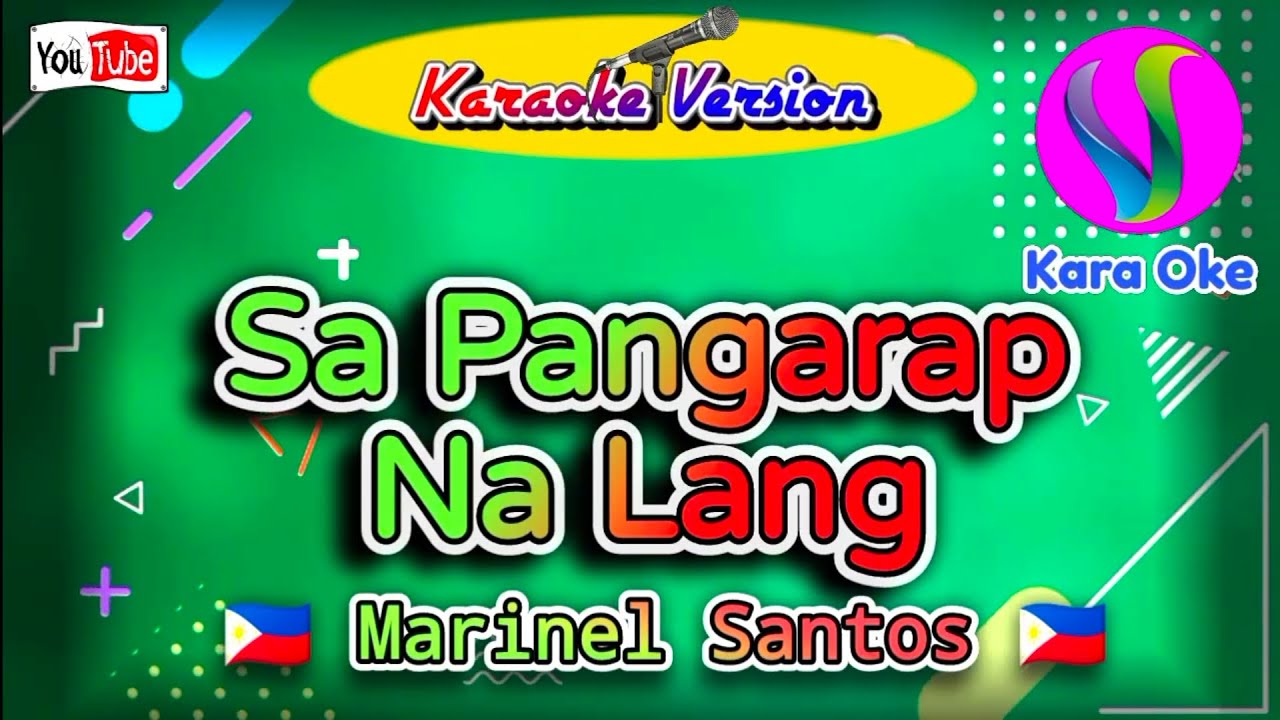 Sa Pangarap Na Lang - Marinel Santos Videoke Song / Karaoke Song #karaoke