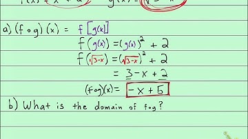 130 1.7.73 Find a Composite Function and Its Domain