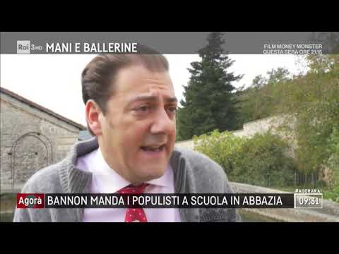 Bannon manda i populisti a scuola in abbazia - Agorà 18/10/2018