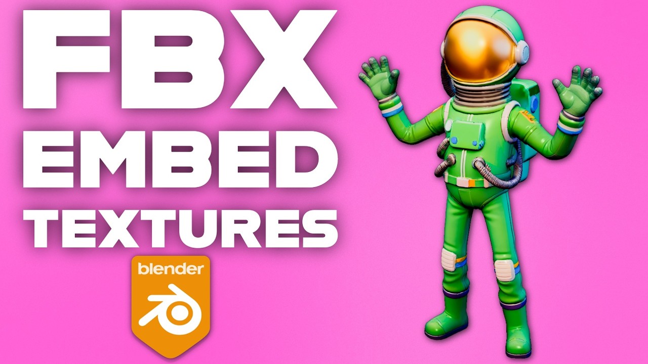 Blender FBX Export With Embedded Textures (No Missing Files) - YouTube
