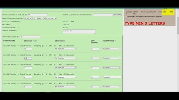 Incoming MATERIAL INSPECTION QA NOTE  For GOODS RECEIPT NOTE [ GRN ] : simpliRP ERP MSME ERP SME ERP